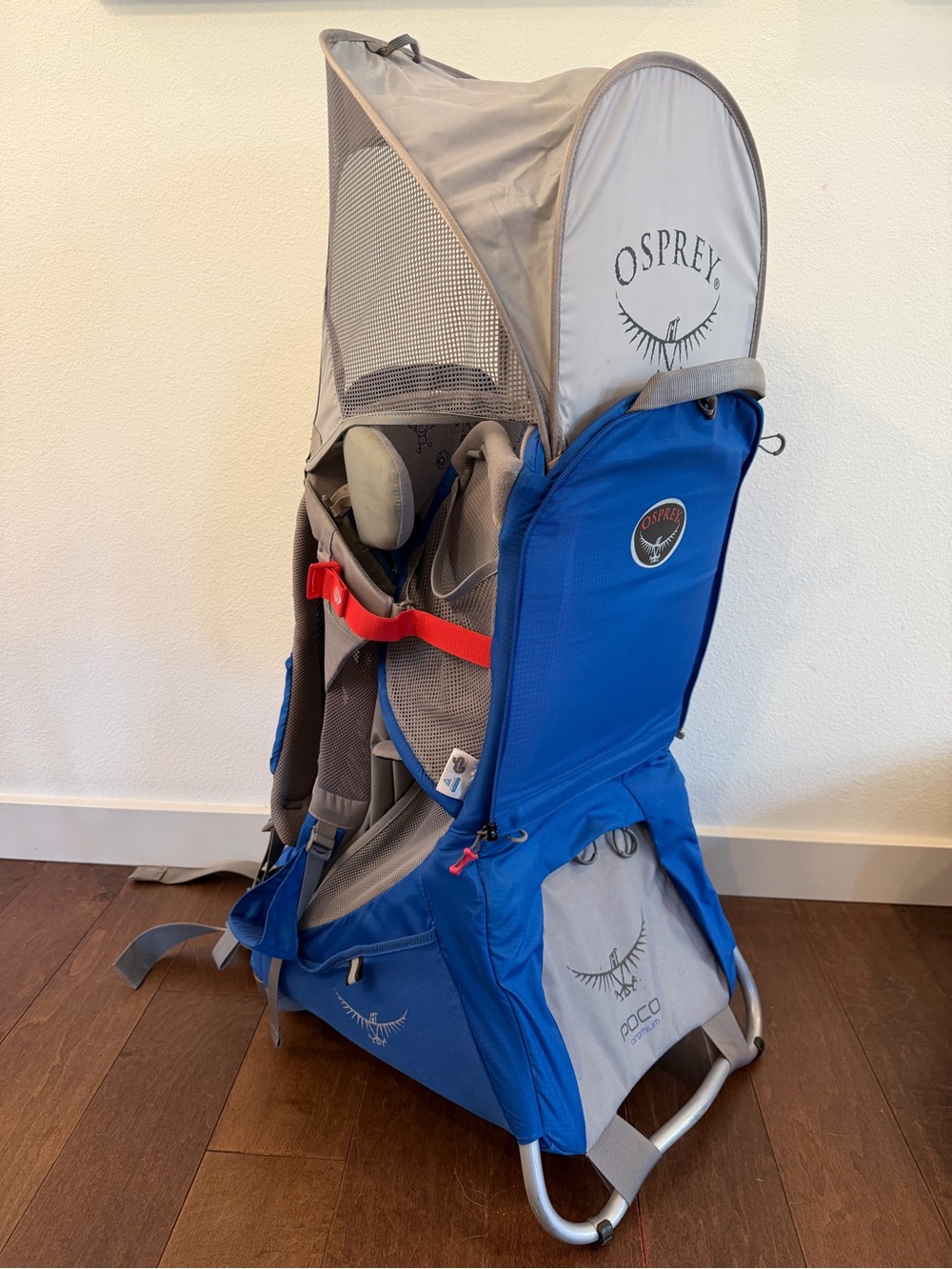 Osprey Poco Premium Hiking Carrier Toddler Backpack Blue & Gray